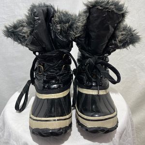 Sporto Winnie Faux Fur Boot, Black, Women’s size 6